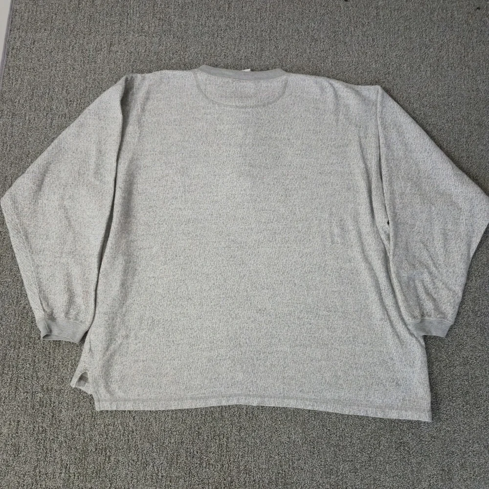 Vintage Indiana Hoosiers Sweatshirt Henley 90s Size 3XL Gray Pro Edge - Picture 6 of 6